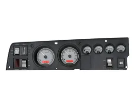 Dakota Digital MHX System Metric Custom Build for Dodge/Plymouth 1968-1970, Silver Alloy 22.233