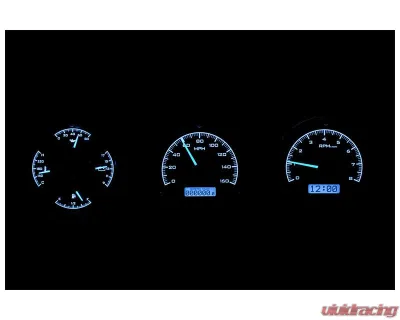 Dakota Digital MHX-68O-CUT-K-B Black Alloy Metric Custom Build 4.590"x4.440" - MHX-68O-CUT-K-B