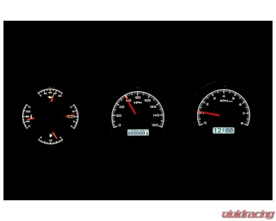 Dakota Digital MHX-68O-CUT-K-W Black Alloy 4.590"x4.440" Metric Custom Build System - MHX-68O-CUT-K-W