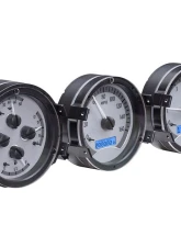 Dakota Digital MHX-68O-CUT-S-B 4.590"x4.440" Silver Alloy Metric Custom Build                                     - MHX-68O-CUT-S-B - Image 2