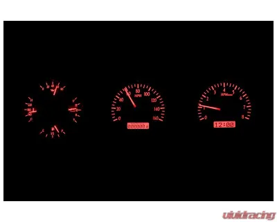 Dakota Digital MHX-68O-CUT-S-R 4.590"x4.440" Silver Alloy Metric Custom Build - MHX-68O-CUT-S-R