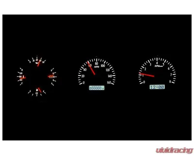 Dakota Digital MHX-68O-CUT-S-W Silver Alloy Custom Build 4.590"x4.440" Metric System - MHX-68O-CUT-S-W