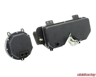 Dakota Digital MHX System 11.070"x5.379" Black Alloy Custom Build for Metric Vehicles - MHX-68P-GTO-K-W