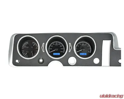 Dakota Digital MHX-68P-GTO-K-B Black Alloy Metric Custom Build 11.070"x5.379" System - MHX-68P-GTO-K-B