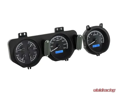 Dakota Digital MHX-68P-GTO-K-B Black Alloy Metric Custom Build 11.070"x5.379" System - MHX-68P-GTO-K-B