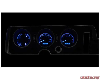 Dakota Digital MHX-68P-GTO-K-B Black Alloy Metric Custom Build 11.070"x5.379" System - MHX-68P-GTO-K-B