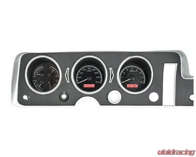 Dakota Digital MHX-68P-GTO-K-R Black Alloy Metric Custom Build 11.070"x5.379" System - MHX-68P-GTO-K-R