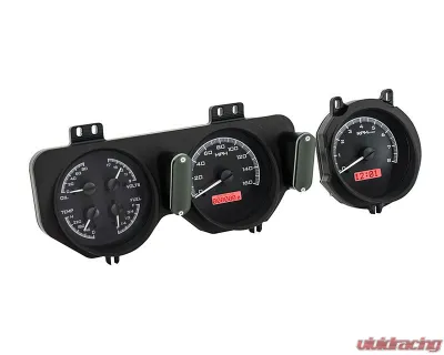 Dakota Digital MHX-68P-GTO-K-R Black Alloy Metric Custom Build 11.070"x5.379" System - MHX-68P-GTO-K-R