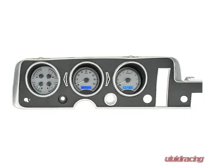 Dakota Digital MHX-68P-GTO-S-B Silver Alloy Metric System 11.070"x5.379" Custom Build - MHX-68P-GTO-S-B