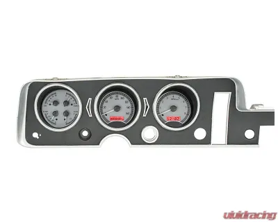 Dakota Digital MHX-68P-GTO-S-R Silver Alloy Metric Custom Build 11.070"x5.379" - MHX-68P-GTO-S-R