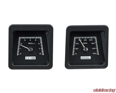 Dakota Digital Black Alloy MHX System Metric Custom Build w/ Console Gauges for 1969 Chevrolet Camaro - MHX-69C-CAC-K-W