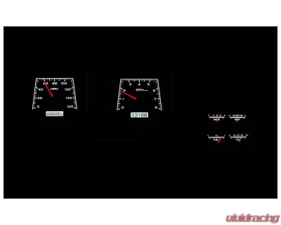 Dakota Digital Black Alloy MHX System Metric Custom Build w/ Console Gauges for 1969 Chevrolet Camaro - MHX-69C-CAC-K-W
