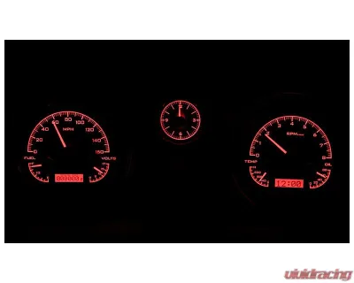 Dakota Digital Black Alloy MHX System Metric Custom Build with Analog Clock for 1969 Chevrolet Chevelle | El Camino - MHX-69C-CVA-K-R