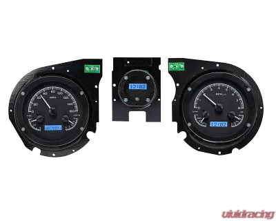 Dakota Digital Black Alloy MHX System for 1969 Chevrolet Chevelle | El Camino - MHX-69C-CVL-K-B