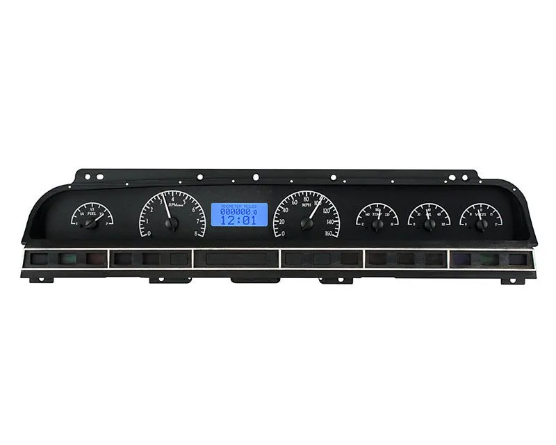 Dakota Digital Black Alloy MHX System Metric Custom Build Chevrolet Caprice | Impala 1969-1970 - MHX-69C-IMP-K-B