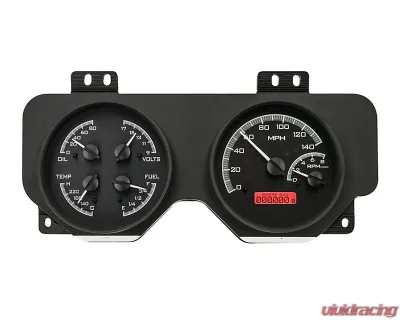 Dakota Digital Black Alloy MHX System for 1969 Pontiac Firebird Custom Build MHX-69P-FIR-K-R - MHX-69P-FIR-K-R