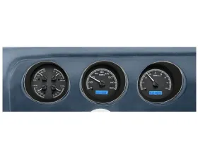 Dakota Digital Black Alloy MHX System for 1970 Pontiac GTO, Custom Build, Metric Fitment