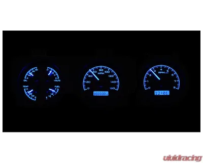 Dakota Digital Black Alloy MHX System for 1970 Pontiac GTO, Custom Build, Metric Fitment - MHX-69P-GTO-K-B