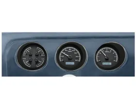 Dakota Digital Black Alloy MHX System for 1970 Pontiac GTO, Custom Build, Metric Fitment