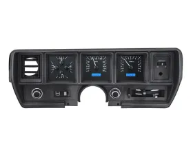 Dakota Digital Black Alloy MHX System for Buick 1970-1972, Custom Build, Metric Fitment