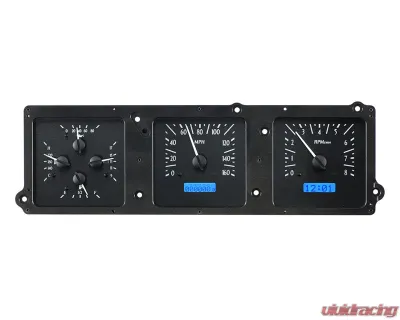 Dakota Digital Black Alloy MHX System for Buick 1970-1972, Custom Build, Metric Fitment - MHX-70B-SKY-K-B