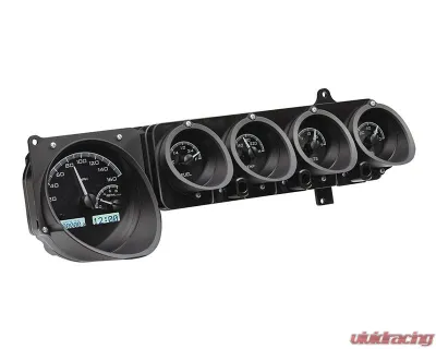 Dakota Digital Black Alloy MHX System for 1970-1974 Dodge Plymouth E-Body Non-Rallye Dash - MHX-70D-STD-K-W