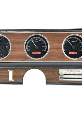 Dakota Digital MHX-70O-CUT-K-R Black Alloy Metric Custom Build 16.712"x4.617"                                     - MHX-70O-CUT-K-R - Image 3