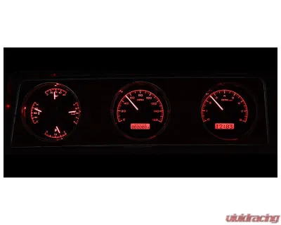 Dakota Digital MHX-70O-CUT-K-R Black Alloy Metric Custom Build 16.712"x4.617" - MHX-70O-CUT-K-R