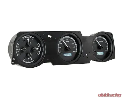 Dakota Digital MHX System Metric Custom Build 16.712"x4.617" Black Alloy for Custom Fit - MHX-70O-CUT-K-W