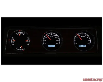 Dakota Digital MHX System Metric Custom Build 16.712"x4.617" Black Alloy for Custom Fit - MHX-70O-CUT-K-W