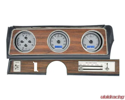 Dakota Digital MHX System Metric Custom Build 16.712"x4.617" Silver Alloy for Select Models - MHX-70O-CUT-S-B