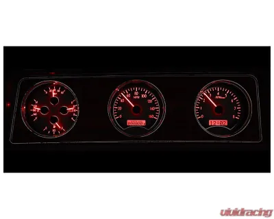 Dakota Digital MHX-70O-CUT-S-R Silver Alloy 16.712"x4.617" Metric Custom Build - MHX-70O-CUT-S-R