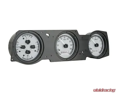 Dakota Digital MHX-70O-CUT-S-W 16.712"x4.617" Silver Alloy Metric Custom Build - MHX-70O-CUT-S-W