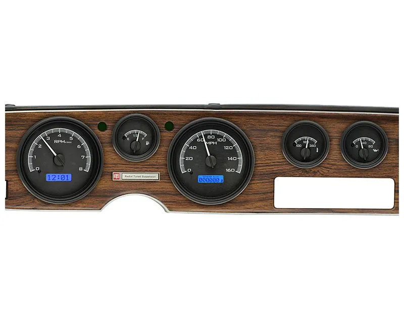 Dakota Digital Black Alloy MHX System Metric Custom Build Pontiac 1970-1981 - MHX-70P-FIR-K-B