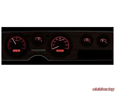 Dakota Digital Black Alloy MHX System for Pontiac 1970-1981, Custom Build, Metric Fitment - MHX-70P-FIR-K-R