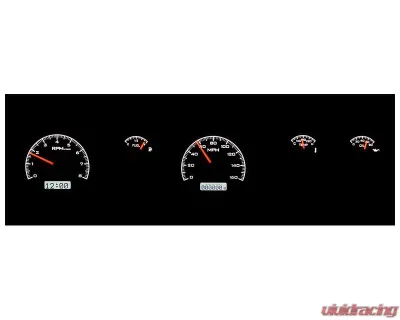 Dakota Digital Black Alloy MHX System for Pontiac 1970-1981, Custom Build, Metric Fitment - MHX-70P-FIR-K-W