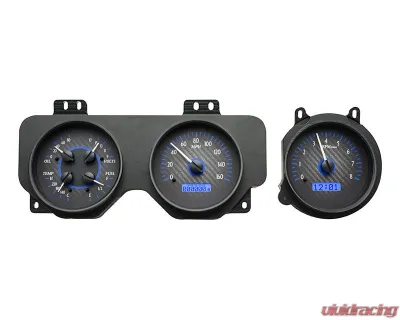 Dakota Digital Carbon Fiber MHX System for Pontiac 1970-1972, Custom Build, Metric - MHX-70P-GTO-C-B