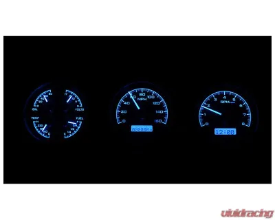 Dakota Digital Black Alloy MHX System for Pontiac 1970-1972 Custom Build MHX-70P-GTO-K-B - MHX-70P-GTO-K-B