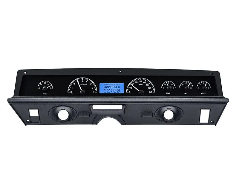 Dakota Digital Black Alloy MHX System Metric Custom Build Chevrolet 1971-1976 - MHX-71C-CAP-K-B