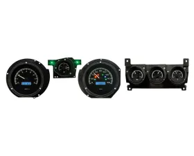 Dakota Digital Black Alloy MHX System for 1971-1973 Ford with Center Console Gauges