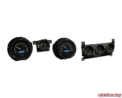 Dakota Digital Black Alloy MHX System for 1971-1973 Ford with Center Console Gauges - MHX-71F-CTR-K-B