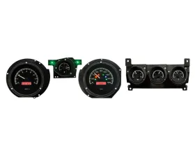 Dakota Digital Black Alloy MHX System for Ford 1971-1973 with Center Console Gauges