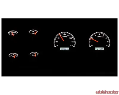 Dakota Digital Black Alloy MHX System for Chevrolet/GMC 1973-1987 Custom Build - MHX-73C-PU-K-W