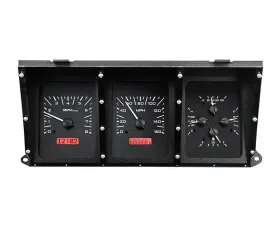 Dakota Digital Black Alloy MHX System for Ford 1973-1979, Custom Build, Metric Fitment