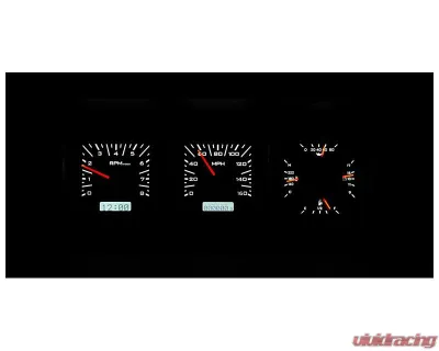 Dakota Digital Black Alloy MHX System for Ford 1973-1979, Custom Build, Metric Size - MHX-73F-PU-K-W