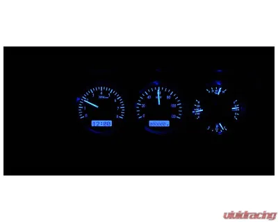 Dakota Digital Black Alloy MHX System for Jeep 1973-1985, Custom Build, Metric Fitment - MHX-73J-WAG-K-B