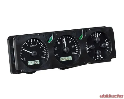 Dakota Digital Black Alloy MHX System for Jeep 1973-1985 Custom Build Metric - MHX-73J-WAG-K-W