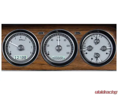 Dakota Digital Black Alloy MHX System for Jeep 1973-1985, Custom Build, Metric - MHX-73J-WAG-S-W