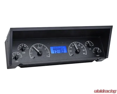 Dakota Digital Black Alloy MHX System for Chevrolet 1977-1990, Custom Build, Metric - MHX-77C-CAP-K-B