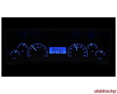 Dakota Digital Black Alloy MHX System for Chevrolet 1977-1990, Custom Build, Metric - MHX-77C-CAP-K-B